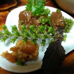 ホタテのヒモのニンニク生姜佃煮